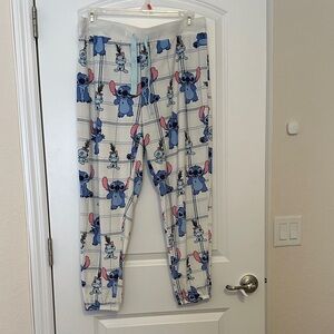 Disney Blue and White Stitch Pajama Pants